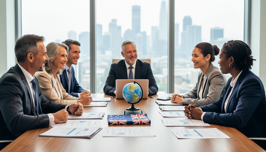 Professional consultation meeting between advisor and client reviewing financial documents